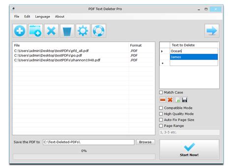PDF Text Deleter Pro